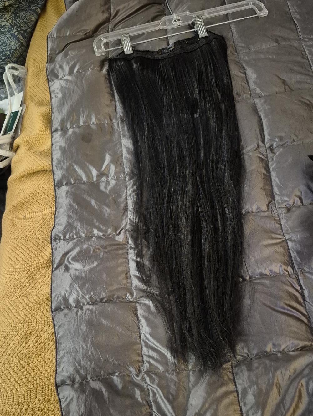 Black Clip-In Hair Extension - Natural Straight